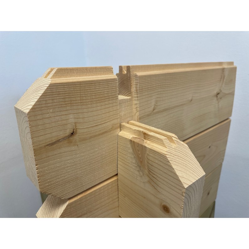 Veranda voor het huisje 6x3 m - Kleur transparant