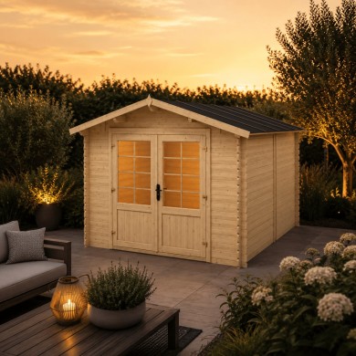Tuinhuis Suttgard 300x400 cm | 28mm | Onbehandeld