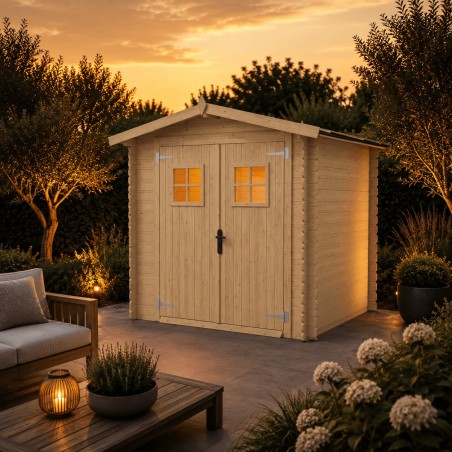 Tuinhuis Kiel 200x200 cm | 19mm | Onbehandeld