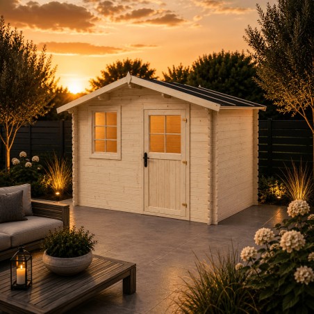 Tuinhuis Wolfsburg 300x250 cm | 28mm | Onbehandeld