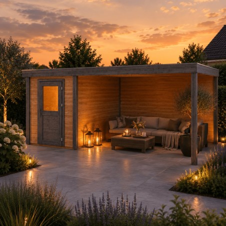Tuinhuis met overkapping 500x250 cm| Vala S | Altanka