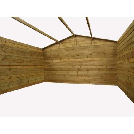 Houten tuinhuis 16 m² - 4x4 m - 28 mm - Geïmpregneerd