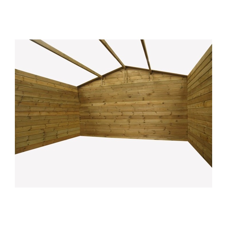 Houten tuinhuis 16 m² - 4x4 m - 28 mm