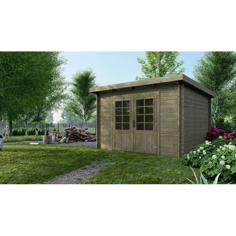 Houten tuinhuis  m² - x m -  mm - Geïmpregneerd