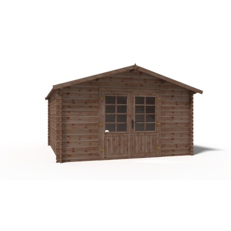 Houten tuinhuis 15.2 m² - 3.9x3.9 m - 34 mm - Geïmpregneerd