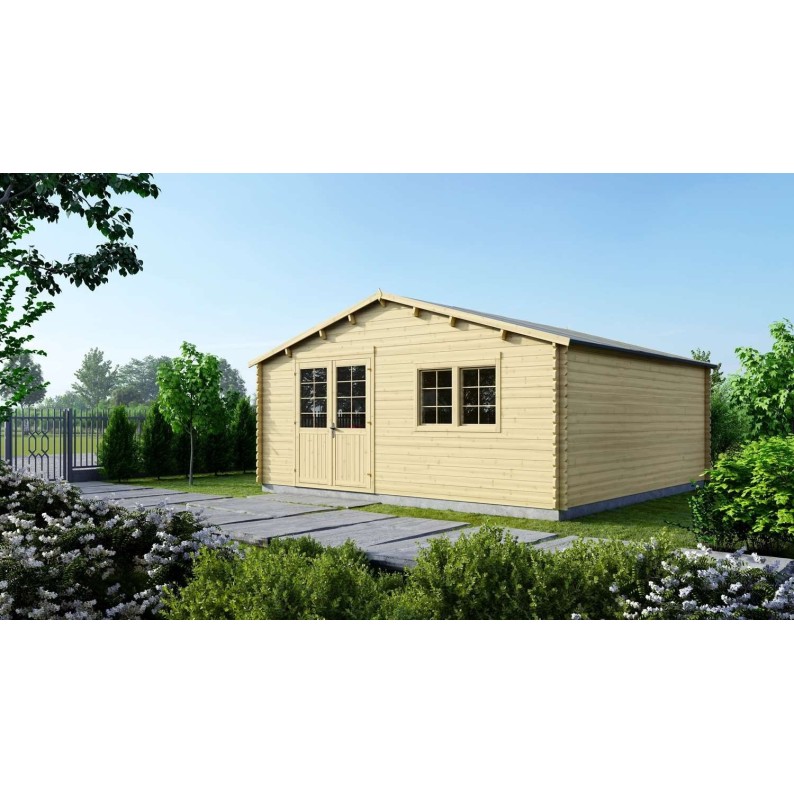 Houten tuinhuis 36 m² - 6x6 m - 40 mm