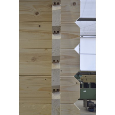 Houten tuinhuis - 6x6 m - 48 m² met terras