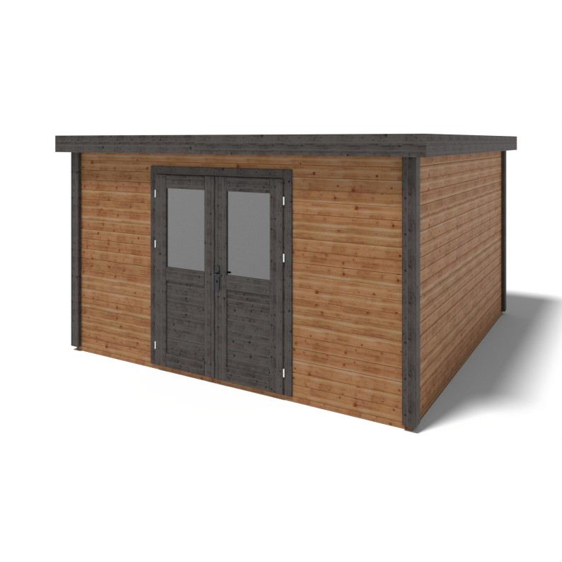Houten tuinhuis Freya 400x400 4.09x4.09 m