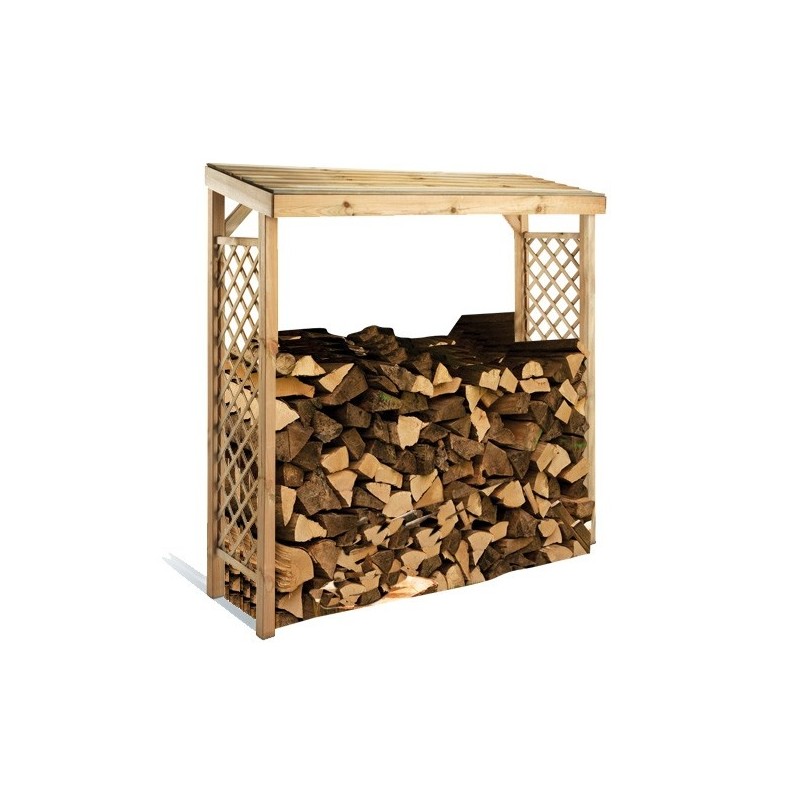 Houtopslag 1.96 m³ - 1.8x0.64 m - H.1.8 m - Geïmpregneerd