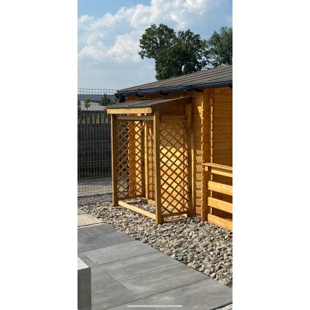 Houtopslag 1.96 m³ - 1.8x0.64 m - H.1.8 m - Geïmpregneerd