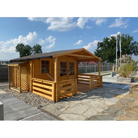 Houtopslag 1.96 m³ - 1.8x0.64 m - H.1.8 m - Geïmpregneerd