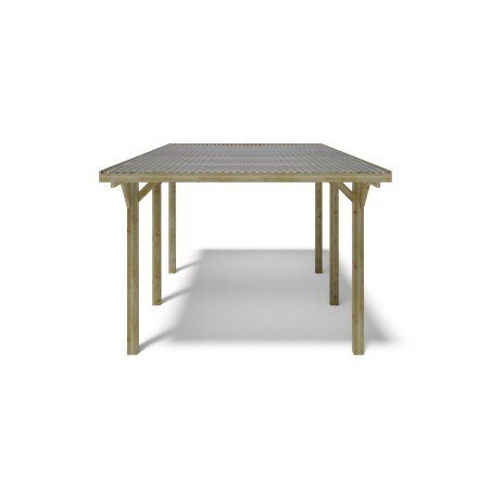 Carport, garageschuilplaats - 3.04x5.12 m - 15.56 m² - PVC-afdekking