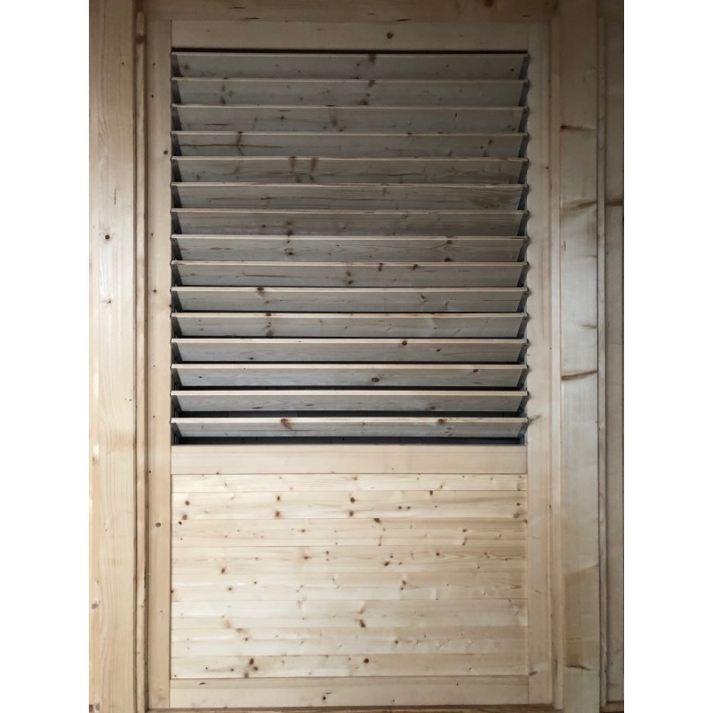 Houten schutting / lamellenpaneel – set – bruin geïmpregneerd