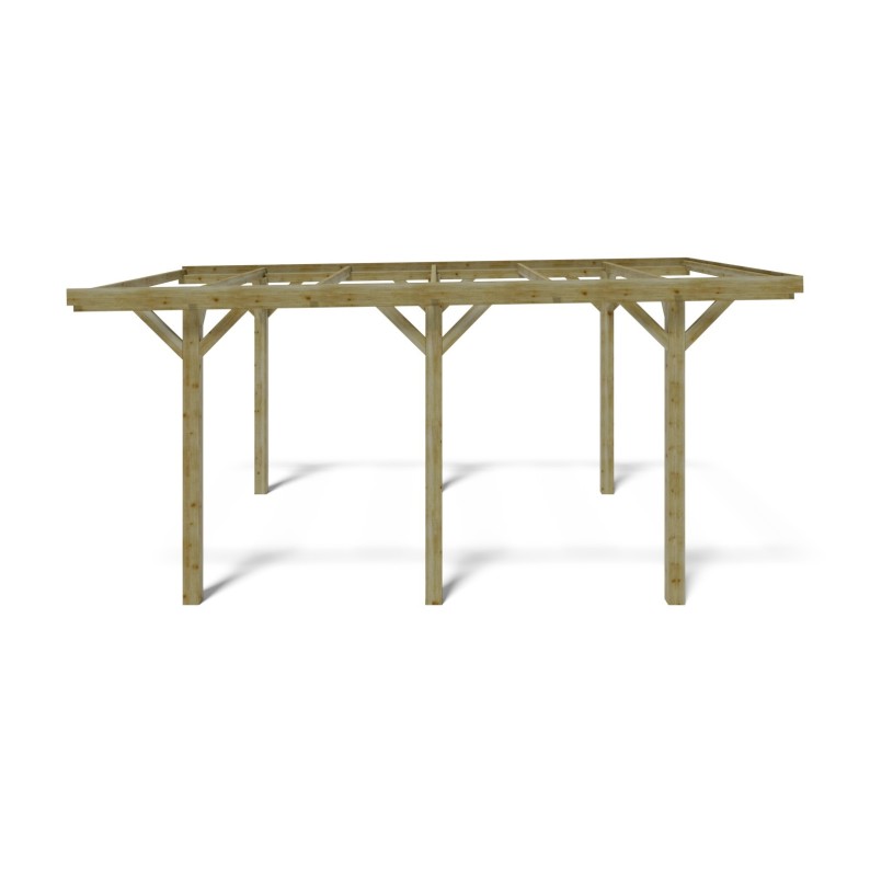 Carport, garageschuilplaats - 3.04x5.12 m - 15.56 m²