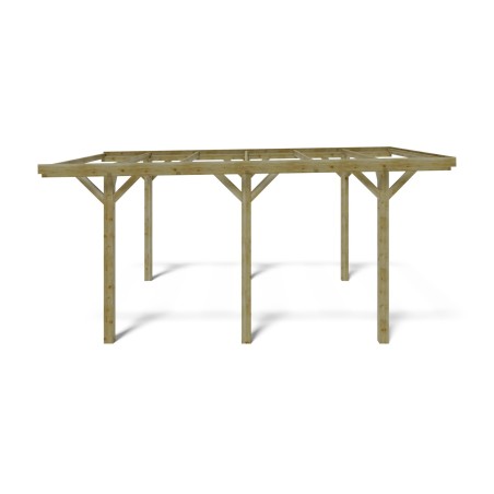 Carport, garageschuilplaats - 3.04x5.12 m - 15.56 m²