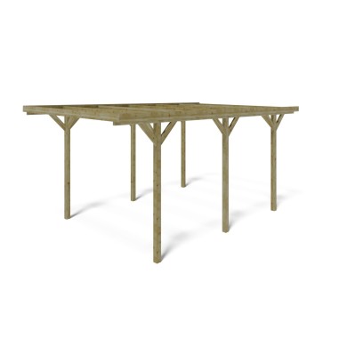 Carport, garageschuilplaats - 3.04x5.12 m - 15.57 m²