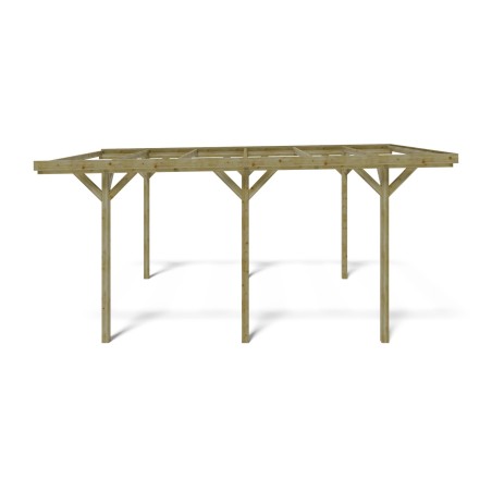 Carport, garageschuilplaats - 3.04x5.12 m - 15.57 m²