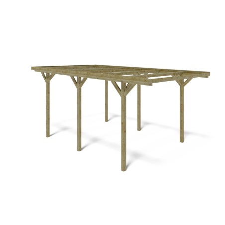 Carport, garageschuilplaats - 3.04x5.12 m - 15.57 m²