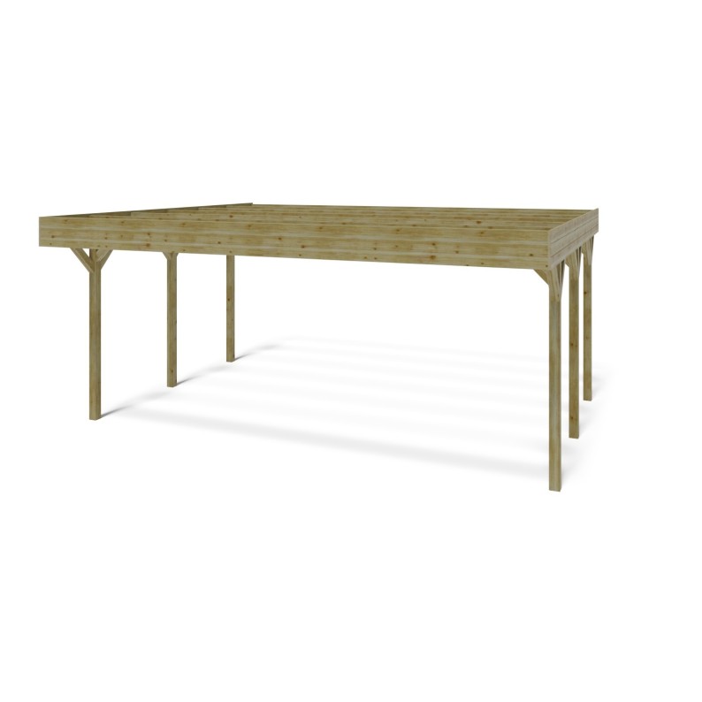 Carport, garageschuilplaats - 6.06x5.03 m - 30.48 m²