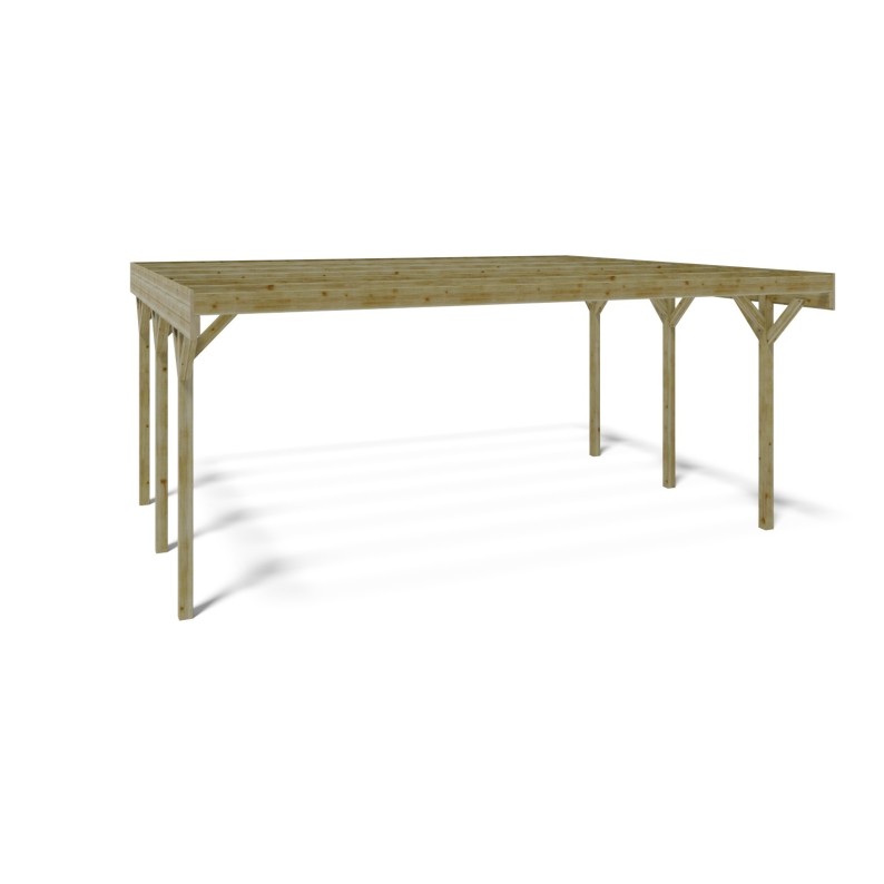 Carport, garageschuilplaats - 6.06x5.03 m - 30.48 m²