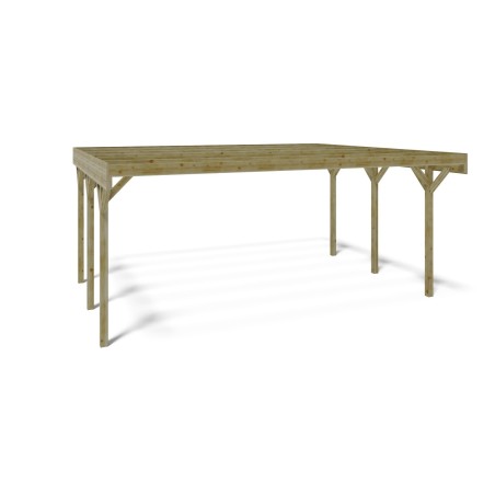 Carport, garageschuilplaats - 6.06x5.03 m - 30.48 m²