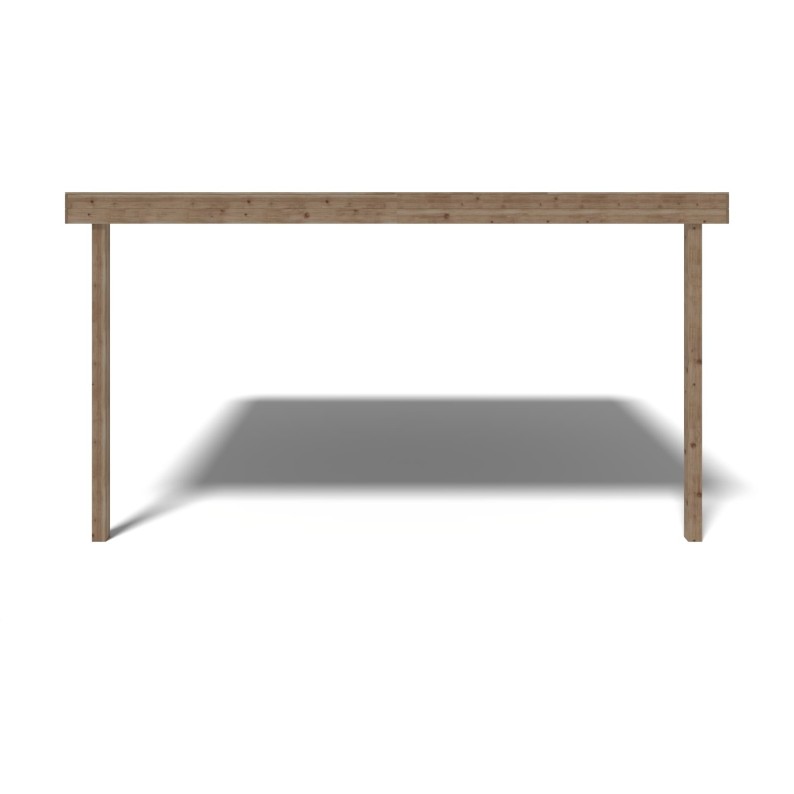 Overkapping voor veranda/terras van het huisje 3.88x3 m – geïmpregneerd