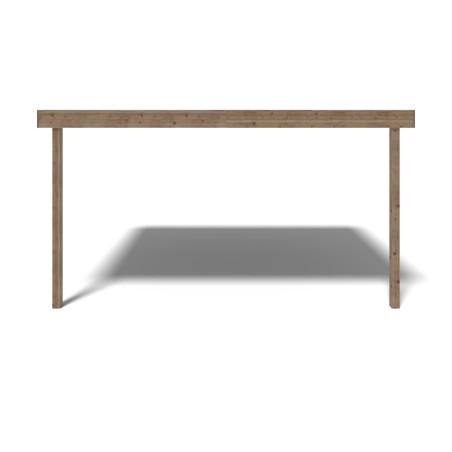 Overkapping voor veranda/terras van het huisje 3.88x3 m – geïmpregneerd