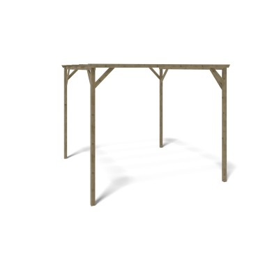 Carport, garageschuilplaats - 3x3 m - 9 m²