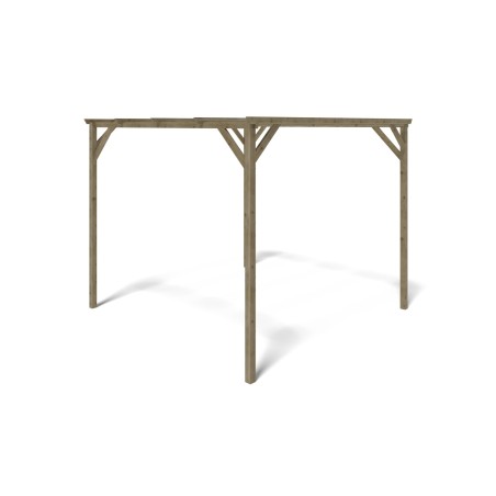 Carport, garageschuilplaats - 3x3 m - 9 m²