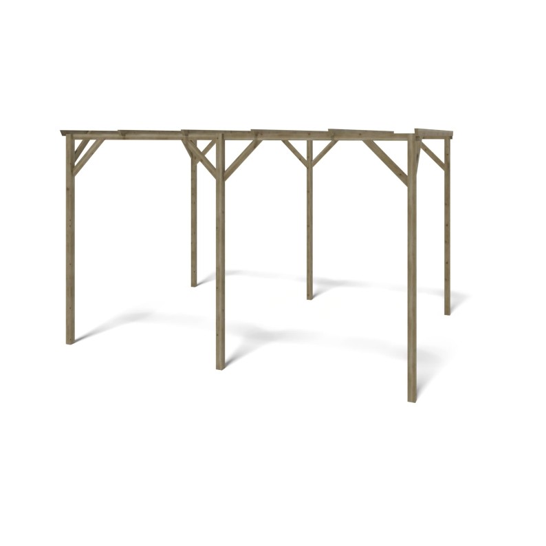 Carport, garageschuilplaats - 3x4 m - 12 m²