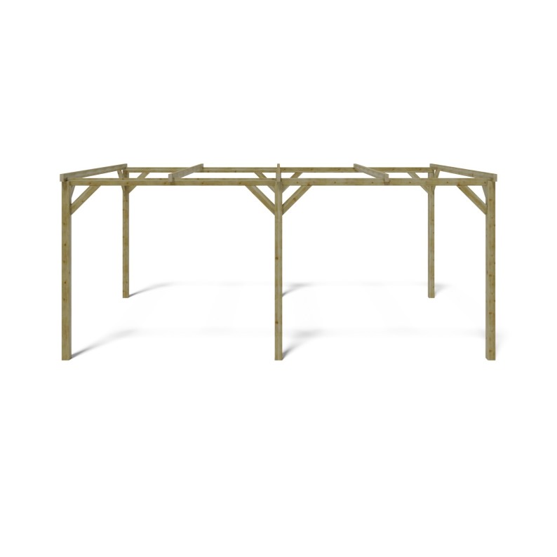 Carport, garageschuilplaats - 3x5.1 m - 15.3 m²
