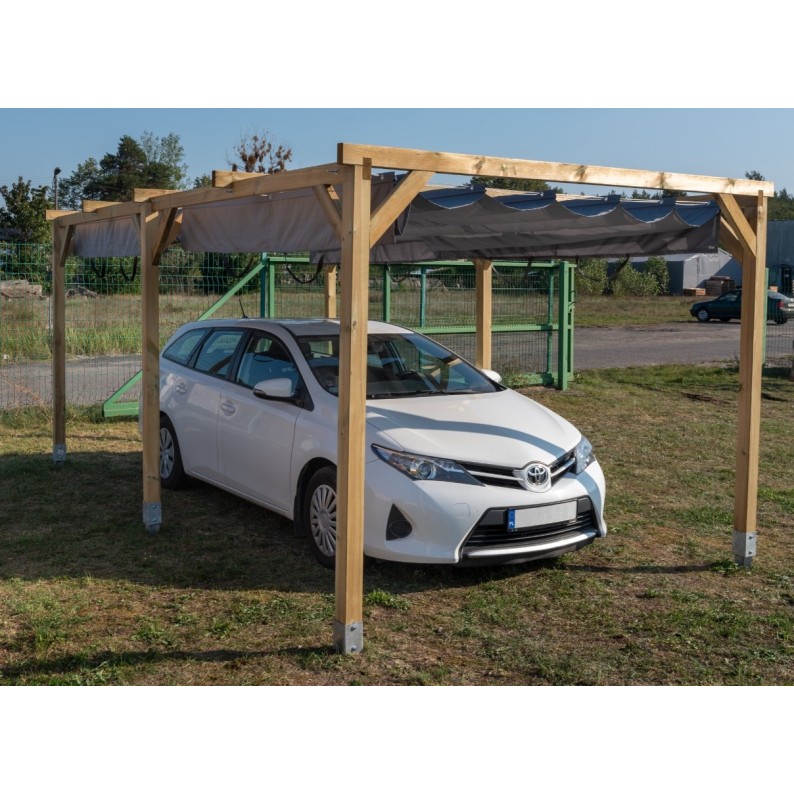Carport, garageschuilplaats - 3x5.1 m - 15.3 m²