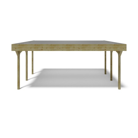 Carport, garageschuilplaats - 6.06x5.03 m - 30 m² - PVC-afdekking