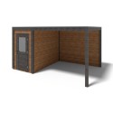 Tuinhuis met overkapping